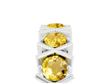 White gold Round Yellow Sapphire Channel Set Band with X-Prong Detail_11