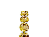 White gold Round Yellow Sapphire Eternity Band with U-Prong Setting_47