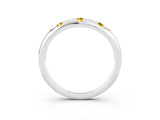 White gold Round Yellow Sapphire Flush-Set Comfort Fit Band_21