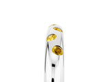 White gold Round Yellow Sapphire Flush-Set Comfort Fit Band_23
