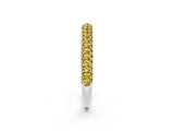 White gold Round Yellow Sapphire Pavé Eternity Band with Shared Prong Setting_20