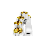 White gold Round Yellow Sapphire Prong-Set Crossover Band_11