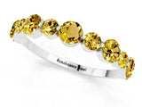 White gold Round Yellow Sapphire Scalloped Prong Set Eternity Band_31