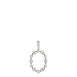White gold Round and Marquise Diamond Bezel Set Pendant 1