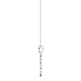 White gold Round and Marquise Diamond Milgrain Prong Pendant 2
