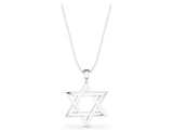 Silver Silver Star of David Pendant