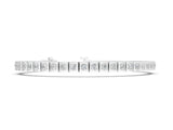White gold Square Channel Set Round Diamond Tennis Bracelet_6