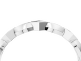 White gold Square Diamond Twist Band with Bezel Setting_39