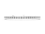 White gold Square Milgrain Diamond Tennis Bracelet_2