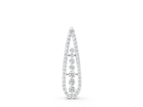 White gold Teardrop Pavé Round Diamond Prong Pendant_3