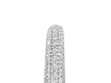 White gold Three-Row Pave Round Diamond Eternity Band with Shared Prong Setting_35