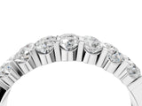 White gold Three-Row Round Diamond Channel Band with Shared Prong Setting_57