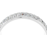 White gold Three-Row Round Moissanite Eternity Band with Shared Prong Setting_10