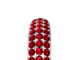 White gold Three-Row Round Ruby Eternity Band with Shared Prong Setting_11