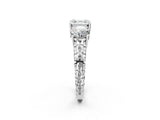 White gold Three-Stone Asscher Cut Cut Diamond Ring with Channel-Set Band and Prong Setting_28