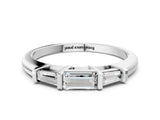 White gold Three-Stone Baguette Cut Channel Set Diamond Band_12