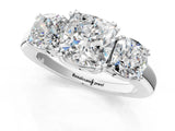 White gold Three-Stone Cushion Cut Cut Diamond Ring with Channel Set Band and Four-Prong Setting_51