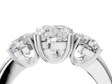 White gold Three-Stone Cushion Cut Cut Diamond Ring with Channel Set Band and Four-Prong Setting_54