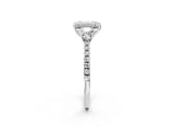 White gold Three-Stone Emerald Cut Cut Diamond Pavé Band with Prong Setting_21
