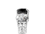 White gold Three-Stone Fancy Black Cushion Cut Cut Diamond Ring with Channel-Set Band and Prong Setting_5