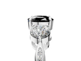 White gold Three-Stone Fancy Black Cushion Cut Diamond Channel Set Engagement Ring with Prong Setting_17
