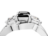 White gold Three-Stone Fancy Black Emerald Cut Cut Diamond Split Shank Prong Set Ring_28