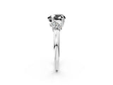 White gold Three-Stone Fancy Black Heart Cut Cut Diamond Ring with Channel Set Band and Four-Prong Setting_38