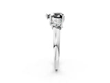 White gold Three-Stone Fancy Black Heart Cut Cut Solitaire Ring with Classic Prong Setting_14