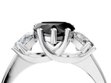 White gold Three-Stone Fancy Black Heart Cut Cut Solitaire Ring with Classic Prong Setting_16