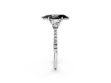 White gold Three-Stone Fancy Black Marquise Cut Cut Diamond Pavé Band with Prong Setting_29