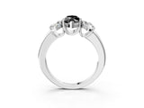 White gold Three-Stone Fancy Black Marquise Cut Cut Diamond Ring with Channel Set Band and Four-Prong Setting_27