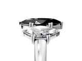 White gold Three-Stone Fancy Black Marquise Cut Cut Diamond Ring with Channel Set Band and Four-Prong Setting_41