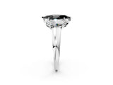 White gold Three-Stone Fancy Black Marquise Cut Cut Solitaire Ring with Classic Prong Setting_14