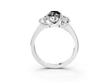 White gold Three-Stone Fancy Black Marquise Cut Cut Solitaire Ring with Classic Prong Setting_15