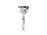 White gold Three-Stone Fancy Black Marquise Cut Diamond Channel Set Engagement Ring with Prong Setting_14