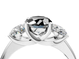 White gold Three-Stone Fancy Black Oval Cut Cut Solitaire Ring with Classic Prong Setting_16