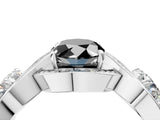 White gold Three-Stone Fancy Black Oval Cut Diamond Wave Pave Band with Prong Setting_4