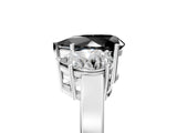 White gold Three-Stone Fancy Black Pear Cut Cut Diamond Engagement Ring with Flat Band and Four-Prong Setting_17