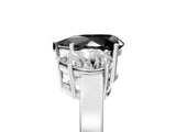 White gold Three-Stone Fancy Black Pear Cut Cut Diamond Engagement Ring with Flat Band and Four-Prong Setting_23