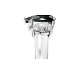 White gold Three-Stone Fancy Black Pear Cut Cut Solitaire Ring with Classic Prong Setting_17