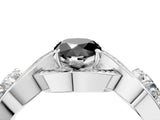 White gold Three-Stone Fancy Black Pear Cut Diamond Wave Pave Band with Prong Setting_52