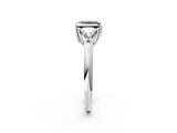 White gold Three-Stone Fancy Black Princess Cut Cut Diamond Ring with Trillion Side Stones and Four-Prong Setting_25