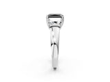 White gold Three-Stone Fancy Black Radiant Cut Cut Diamond Ring with Channel Set Band and Four-Prong Setting_110