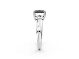 White gold Three-Stone Fancy Black Radiant Cut Cut Diamond Ring with Channel Set Band and Four-Prong Setting_14