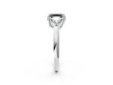 White gold Three-Stone Fancy Black Radiant Cut Cut Diamond Ring with Trillion Side Stones and Four-Prong Setting_13