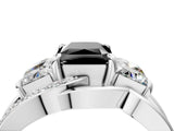 White gold Three-Stone Fancy Black Radiant Cut Cut Diamond Split Shank Prong Set Ring_16