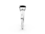 White gold Three-Stone Fancy Black Radiant Cut Cut Solitaire Ring with Classic Prong Setting_14