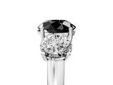 White gold Three-Stone Fancy Black Round Cut Cut Solitaire Ring with Classic Prong Setting_5