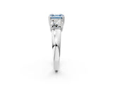White gold Three-Stone Fancy Blue Asscher Cut Cut Diamond Ring with Channel Set Band and Four-Prong Setting_14
