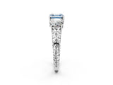 White gold Three-Stone Fancy Blue Asscher Cut Cut Diamond Ring with Channel-Set Band and Prong Setting_20